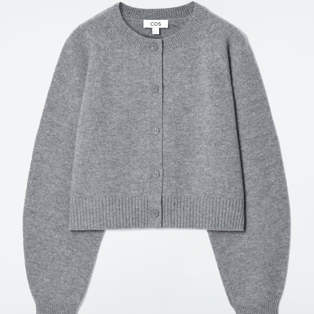 COS cropped wool cardigan